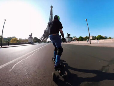 Riding Through Iconic Parisian Monuments